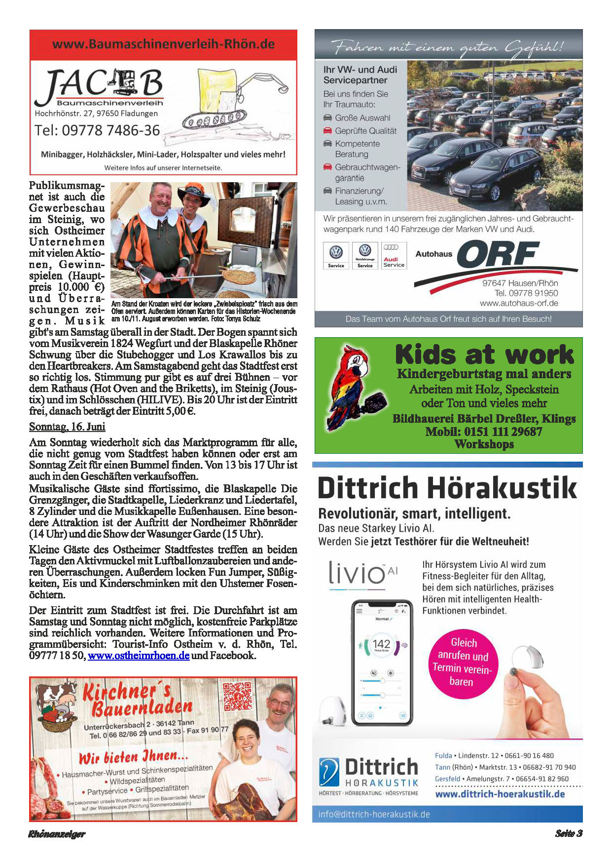 Rhonanzeiger 1 Juni Ausgabe 2019 Rhonkanal Schafe Videos