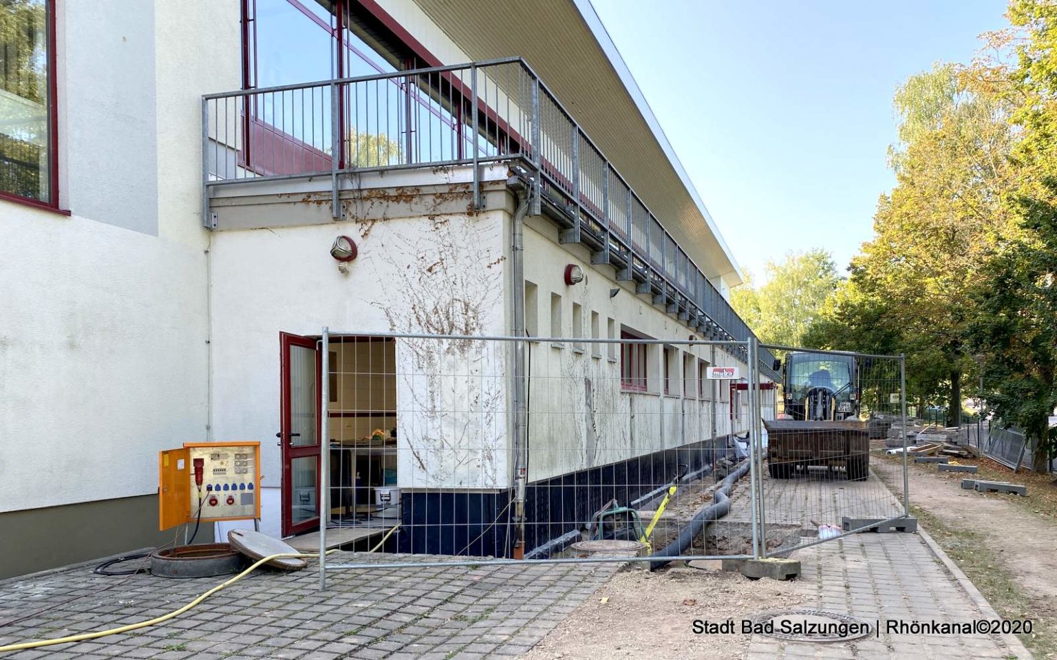 Bauarbeiten an WernerSeelenbinderHalle Bad Salzungen gehen voran