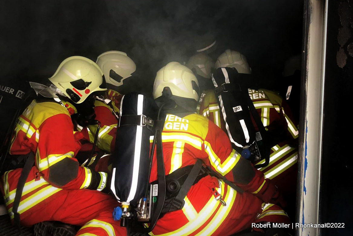 Maschinisten werden ausgebildet Kameraden aus Hümpfershausen sagen