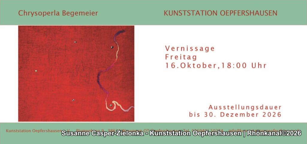 Arbeiten von Chrysoperla Begemeier in der Kunststation Oepfershausen