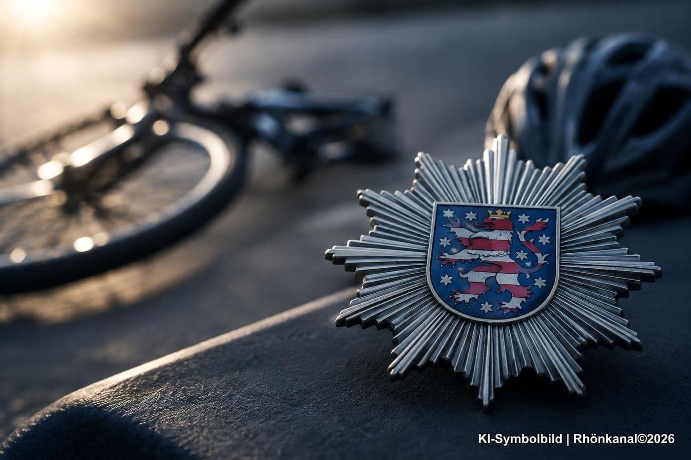 Symbolbild: Polizeistern der Landespolizeiinspektion Suhl